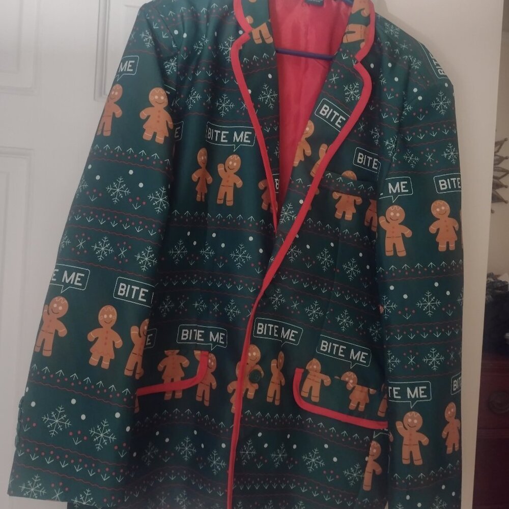 Festive Holiday Blazer Men's XL